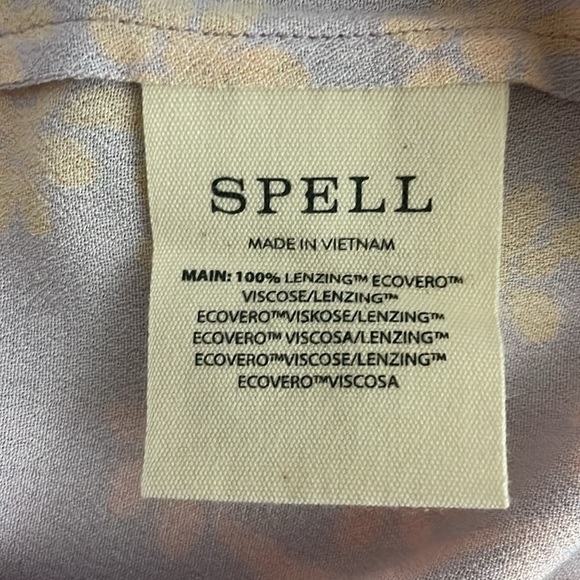 Spell Sweet Nothings Short Sleeve Blouse Sugar Plum Small NWT Boho Festival - Picture 8 of 13